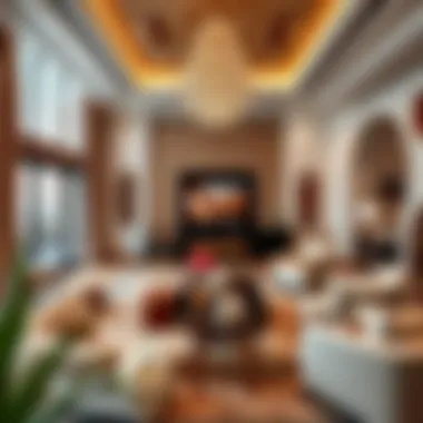 Elegant Living Space Elegant living space in a Dubai mansion