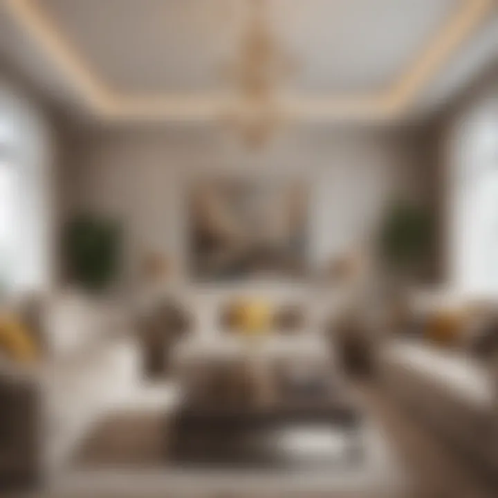Cozy living room showcasing interior design of a townhouse