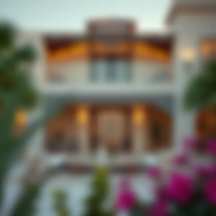Luxury villa exterior in Dubai