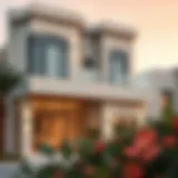 Stunning architectural design of Al Ghadeer Townhouse