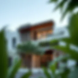 Exterior view of Al Ghadeer Townhouse highlighting modern architecture