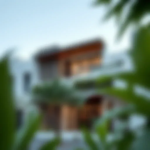 Exterior view of Al Ghadeer Townhouse highlighting modern architecture