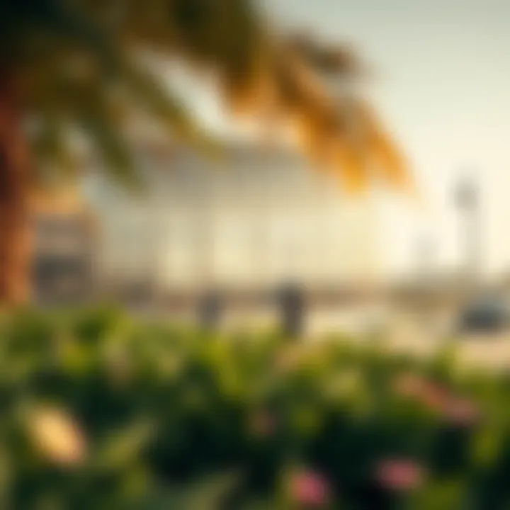 Vibrant environment surrounding Al Jurf Sales Center