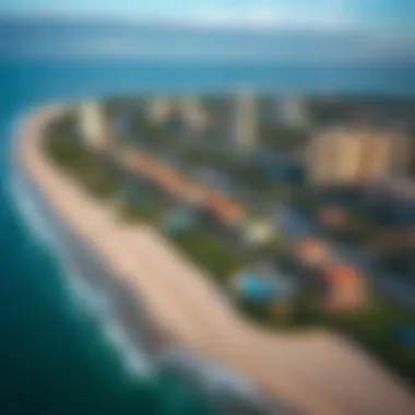 Aerial View of Palm Beach Aerial view of Palm Beach and surrounding areas