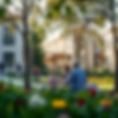 Vibrant community park near Arabella Townhouses with families enjoying outdoor activities