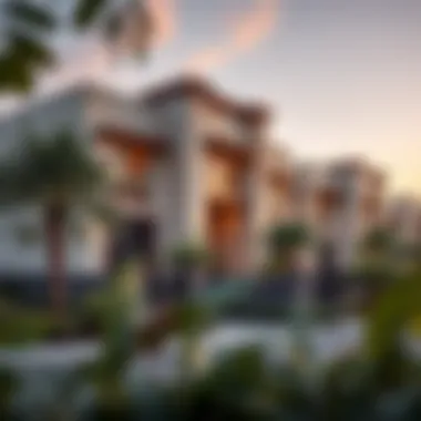 Architectural Elegance of Arabella Townhouses Elegant facade of Arabella Townhouses showcasing modern architecture