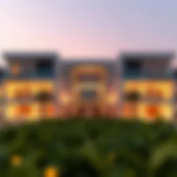 Stunning architectural design of Aurum Villas showcasing modern luxury