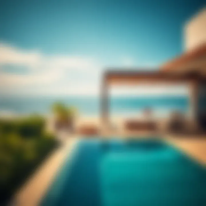 Stunning Beach View from Terrace Breathtaking view of the beach from the terrace