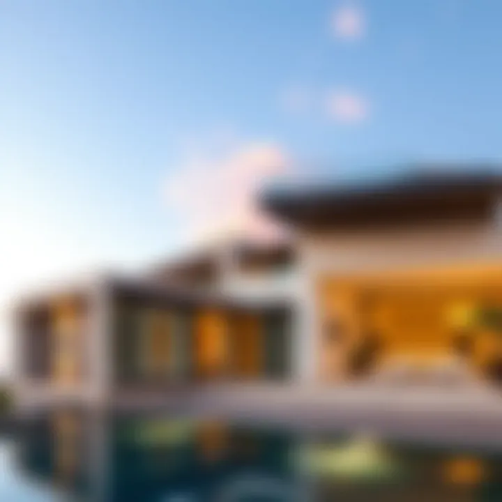 Modern Architectural Marvel at Anantara Elegant beach house exterior showcasing modern architecture