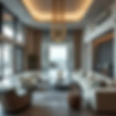 Sophisticated Living Room Design Luxurious interior design of a beach house living room