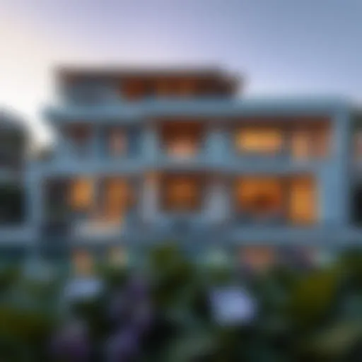 Modern Architectural Marvel in Dubai Luxurious villa exterior showcasing modern architectural design