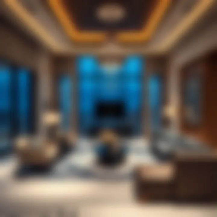 Luxurious Interior of a Bianca Townhouse Living Space Luxurious interior of a Bianca Townhouse living space