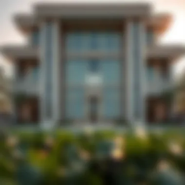 Architectural Marvel of Binghatti House Stunning view of Binghatti House's architectural facade
