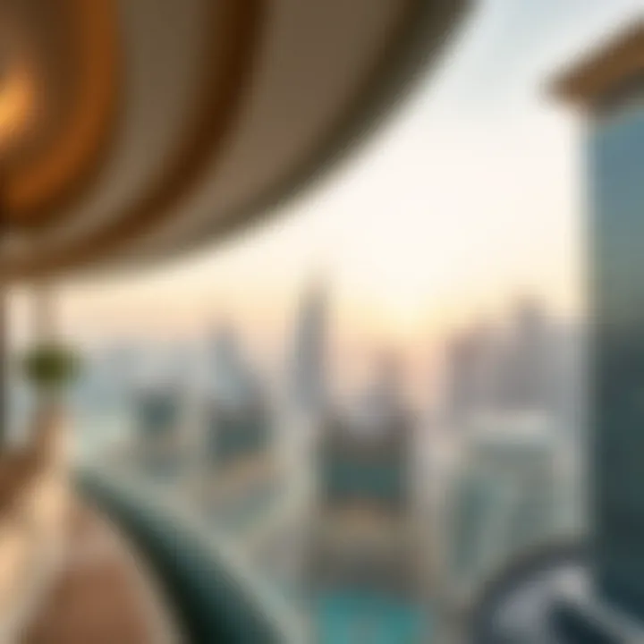 Stunning Dubai Skyline View Stunning view of Dubai skyline from Bulgari Hotel