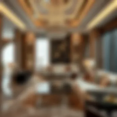 Interiors that Define Luxury Living Opulent interior design of a Bulgari Mansion highlighting luxury finishes