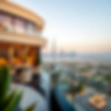 Breathtaking Views of Dubai from Bulgari Mansions Stunning panoramic view from a Bulgari Mansion overlooking Dubai skyline