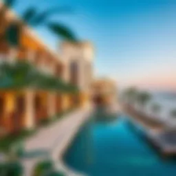 Stunning architectural view of Bulgari Resort