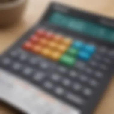 Conversion Rate Calculation A calculator displaying conversion rates
