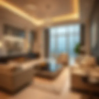 Luxurious Living Room Design in Calida Victory Heights Luxurious living room interior design in Calida Victory Heights