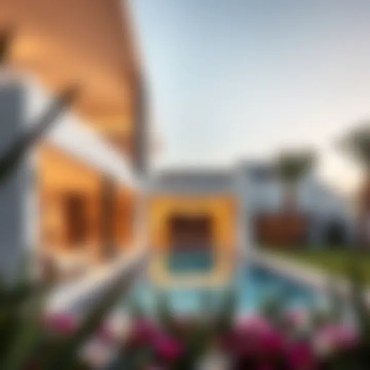 Modern architectural design of a villa in Casa Arabian Ranches 2