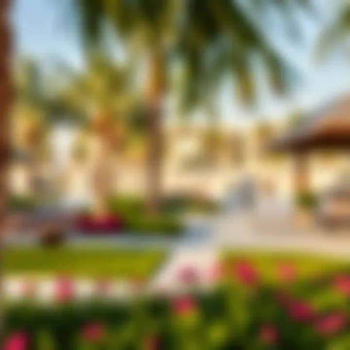 Community amenities in Century Village including parks and recreational areas