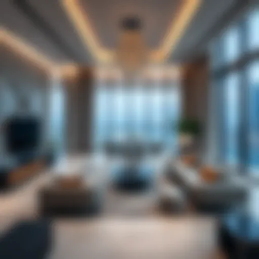 Luxurious interior design of Como Residences penthouse