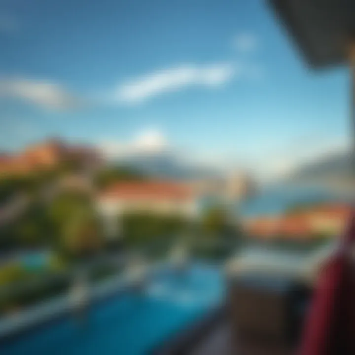 Panoramic view from Como Residences balcony