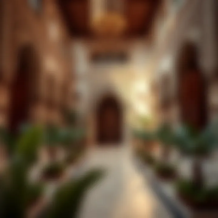 Traditional Arabic style house with intricate details