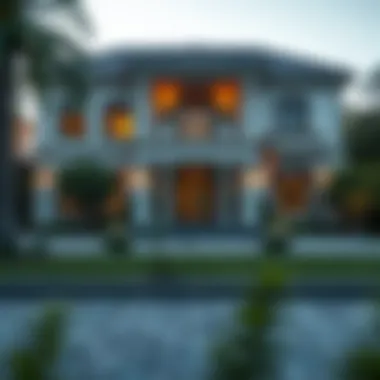 Elegant Four-Bedroom House Exterior Design Elegant four-bedroom house exterior design