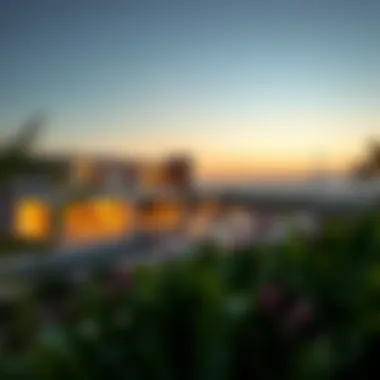 A breathtaking view of luxury villas in Meydan