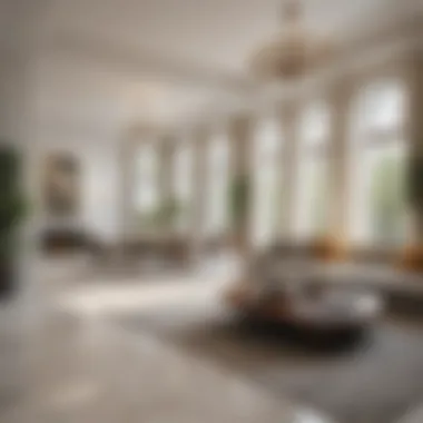 Elegant Interior Layout Luxurious interior layout emphasizing space and elegance