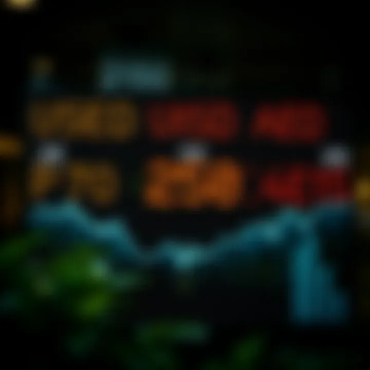 Currency exchange rates display