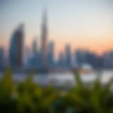 Dubai Skyline and Real Estate Opportunities Dubai skyline showcasing real estate opportunities