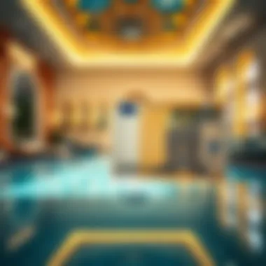 Euro to AED currency conversion concept