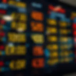 Currency exchange rates display