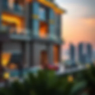 Graph showing trends in real estate prices in Dubai