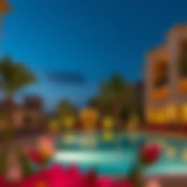 Luxurious Amenities at Damac Hills Park Residence Luxurious community amenities such as a pool and landscaped gardens