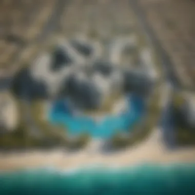 Aerial View of Damac Lagons Aerial view of Damac Lagons showcasing the stunning architectural design and turquoise waters