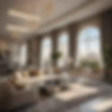 Luxurious Interior of Damac Lagons Apartment Luxurious interior of a Damac Lagons apartment featuring modern furnishings and elegant decor