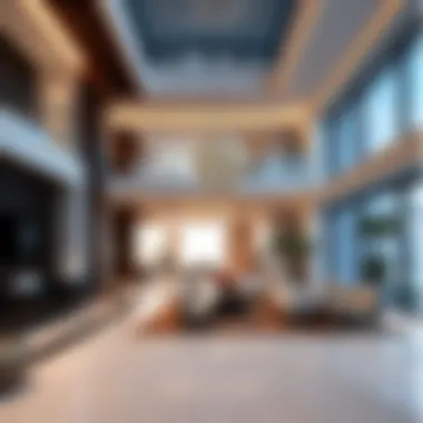 Modern Architectural Masterpiece Luxurious interior design showcasing modern architecture