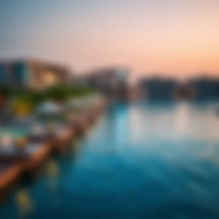 Breathtaking waterfront view of Damac Lagoons Monte Carlo