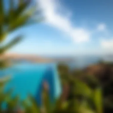 Stunning infinity pool at Damac Lagoons Santorini surrounded by lush landscapes