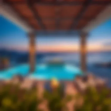 Beautifully designed outdoor area with scenic views at Damac Lagoons Santorini