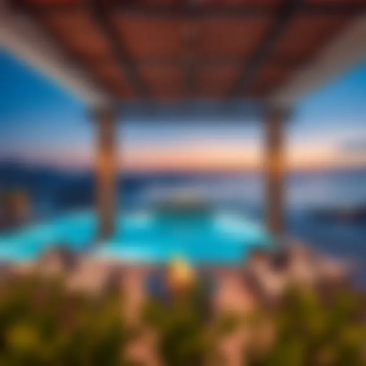 Beautifully designed outdoor area with scenic views at Damac Lagoons Santorini