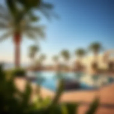 Luxurious amenities at Damac Residence including a stunning swimming pool and recreational areas