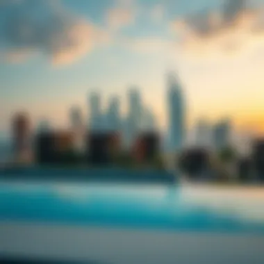 Stunning skyline view showcasing luxury residences