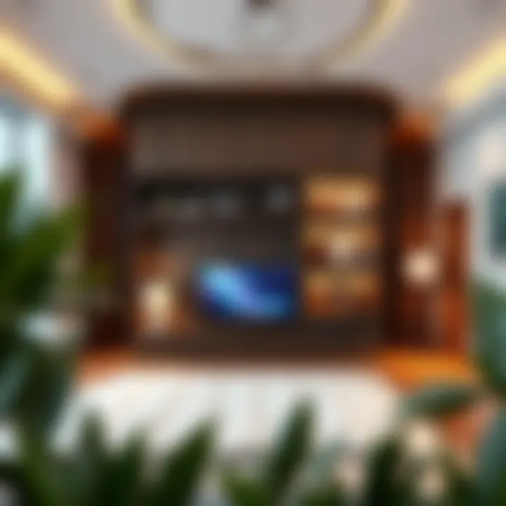 Smart home technology integrated within a two-bedroom house
