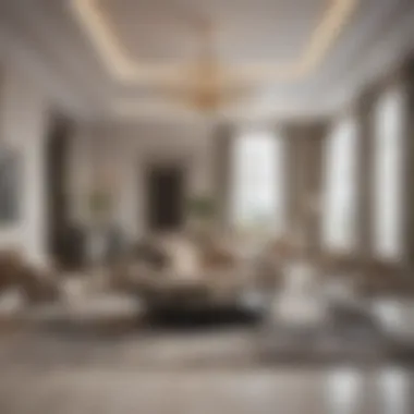 Luxurious Apartment Interiors in District One FZ Luxurious interiors of a modern apartment in District One FZ highlighting high-end finishes.