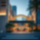 Dubai Investment Park Metro Station exterior view