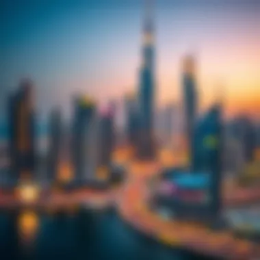 Investing in Dubai Real Estate Dubai skyline with real estate investments